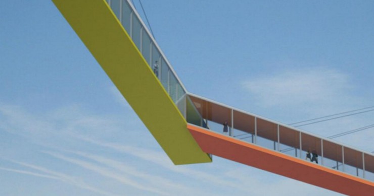 “Copenhagen Gate”, il ponte di vetro che può essere attraversato in bicicletta (Fotogallery)