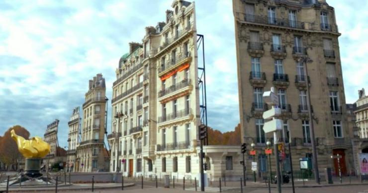 Una suggestiva immagine di Parigi ritoccata al computer