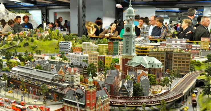 La città in miniatura realizzata ad Amburgo