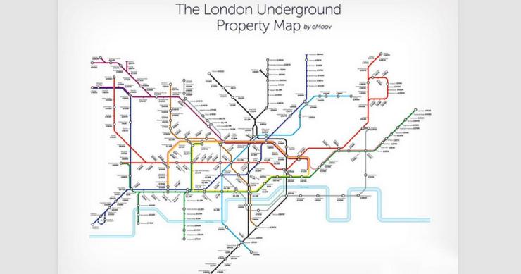 La mappa della metropolitana di Londra