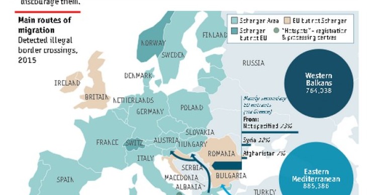 Immagine del giorno: le rotte dei migranti