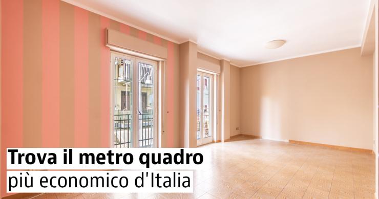 Le case con il miglior prezzo al metro quadro 