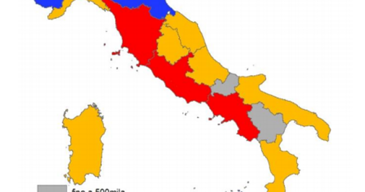Immagine del giorno: i musei italiani per numero di visitatori divisi per regione