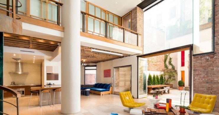 Una vecchia fabbrica trasformata in un loft di design a New York