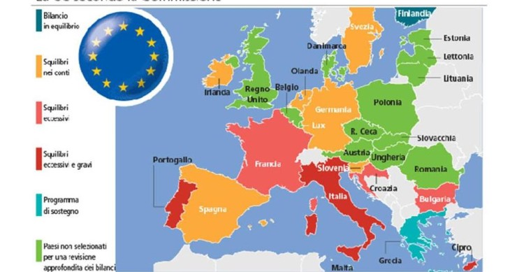 "Gli squilibri economici" dei Paesi visti dalla Commissione europea