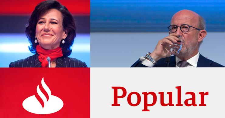 Il gruppo Santander acquista per 1 euro Banco Popular e lo salva dal fallimento