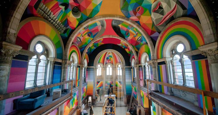 Una chiesa spagnola trasformata in pista da skate