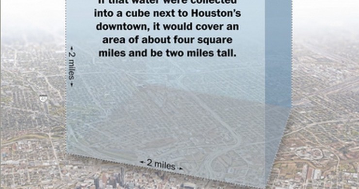 Immagine del giorno: 35 miliardi di litri d’acqua sono caduti su Houston