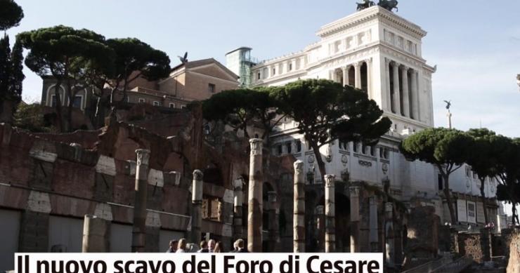 Foro di Cesare, un nuovo scavo per riportarlo alla luce nella sua interezza