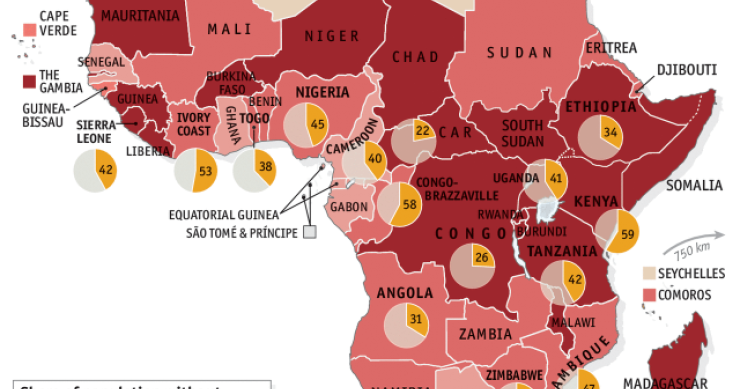 Immagine del giorno: nell’Africa subsahariana c’è maggiore accesso al cellulare che all’elettricità