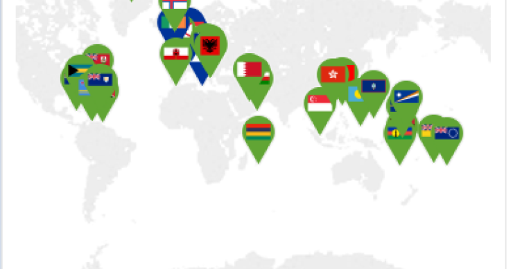 Immagine del giorno: La black list dei Paradisi fiscali secondo Oxfam