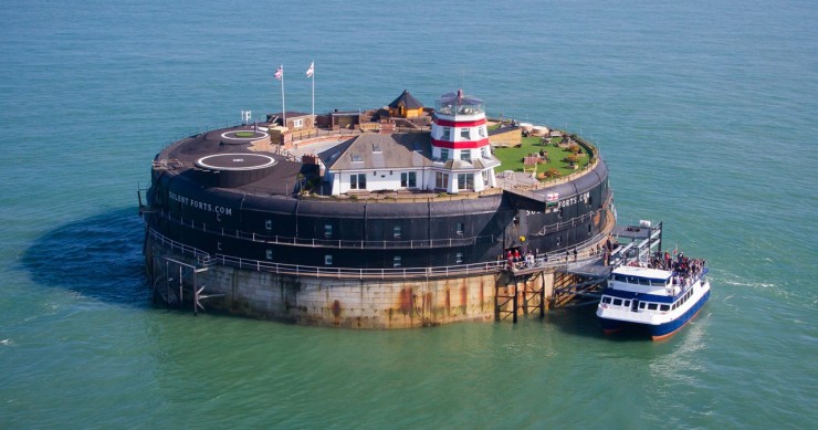 Vista aerea di "No Man's Fort"