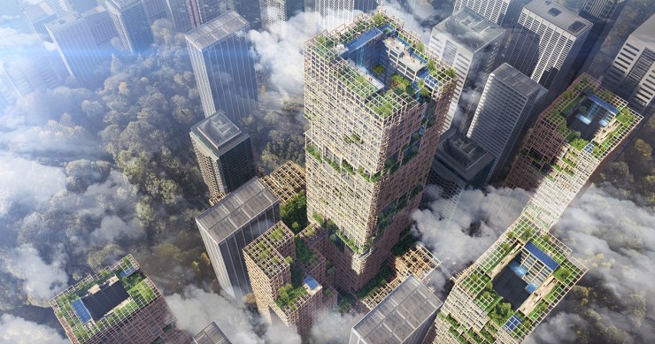 Il più grande grattacielo di legno del mondo sarà pronto a Tokyo nel 2041