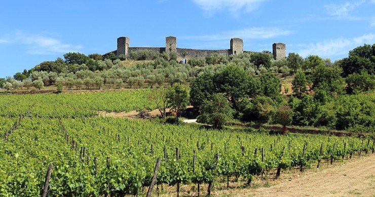 Monteriggioni in Toscane staat bekend om zijn historische architectuur, wijn en Assassin's Creed / Wikipedia