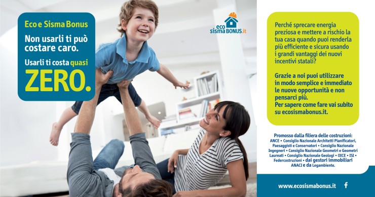 Ecobonus e sismabonus: la campagna di comunicazione e la guida operativa