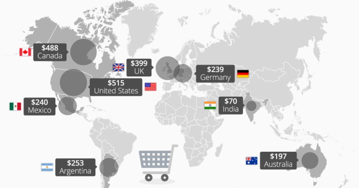 Immagine del giorno: gli Usa sono la nazione che spende di più per il Black Friday