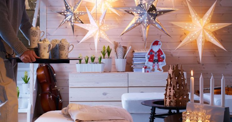 Come illuminare casa per Natale