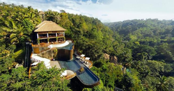 Questo hotel nascosto nella giungla di Bali offre la migliore vista del mondo