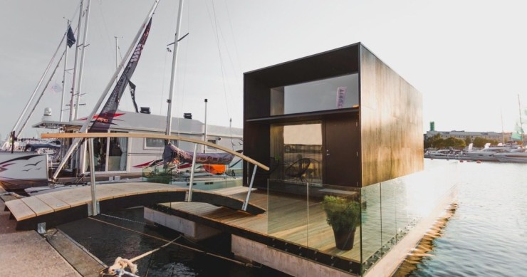 Con questa casa prefabbricata si può vivere galleggiando sull’acqua