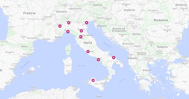 La mappa delle zone con gli affitti più cari nelle principali città italiane