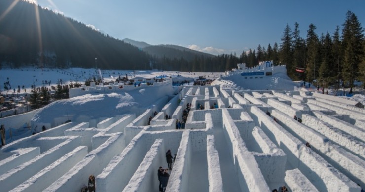 Il labirinto di neve più grande del mondo è a Zakopane in Polonia