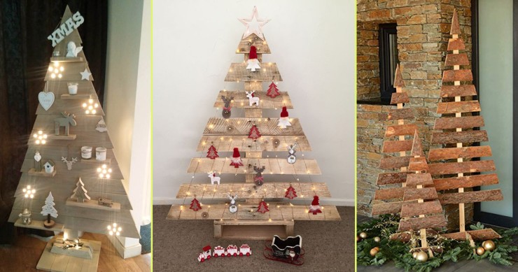 Alberi di Natale di legno o come decorare la casa in modo originale e sostenibile