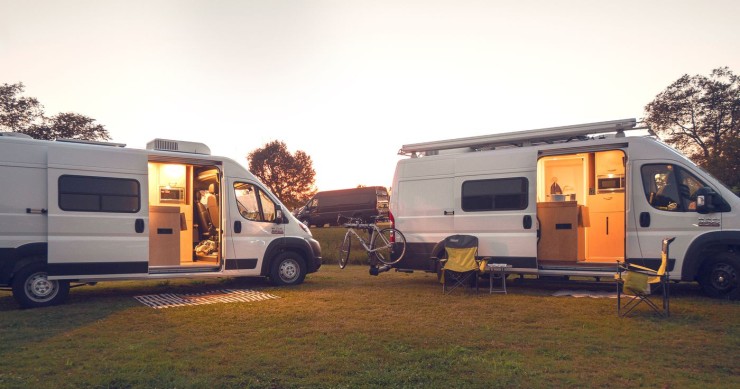 Accoglienti minicase su quattro ruote