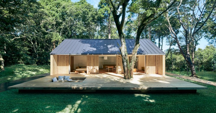Una casa prefabbricata di legno nel più puro stile minimalista di Muji