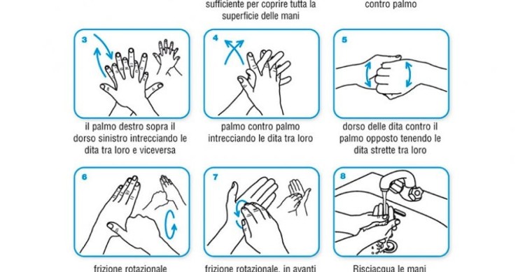 Immagine del giorno: Coronavirus, come lavarsi le mani correttamente