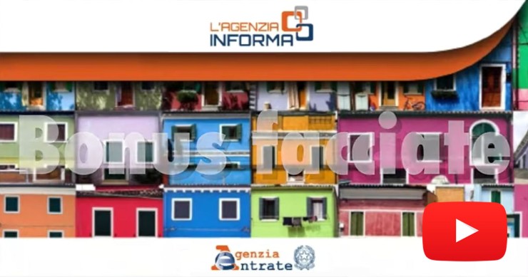 Normativa del bonus facciate 2020, la video guida dell'Agenzia delle Entrate