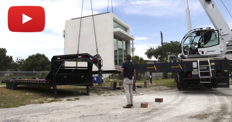 Questa casa prefabbricata si costruisce in appena due ore, può diventare un ufficio o una palestra
