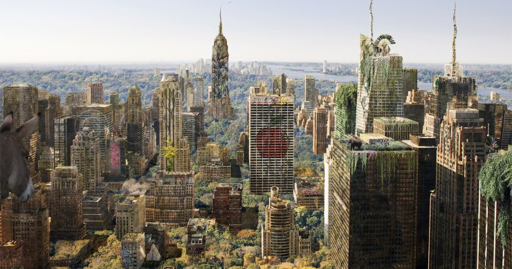 Un artista francese immagina come sarebbero alcune città senza l'uomo