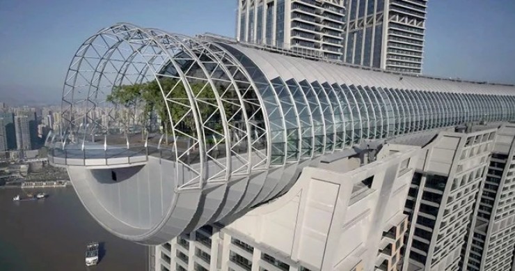 Il primo grattacielo orizzontale in Cina apre durante la pandemia