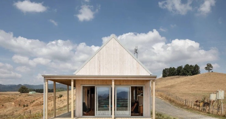 Una casa prefabbricata in Nuova Zelanda assemblata in soli quattro giorni