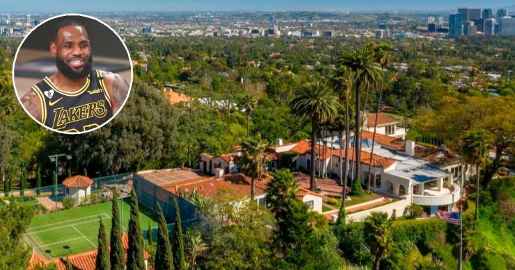La stella della NBA LeBron James acquista una villa a Los Angeles