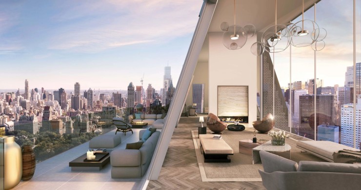 Uno spettacolare attico triplex a New York messo all'asta per 40 milioni di dollari