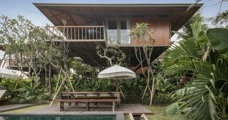 Una lussuosa casa prefabbricata a Bali