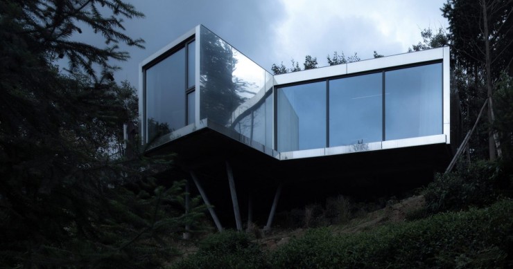 Capanne prefabbricate per un hotel di montagna nella foresta cinese