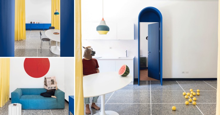 La surrealista ristrutturazione che a Roma ha trasformato a una casa degli anni '50 in un'icona del pop design