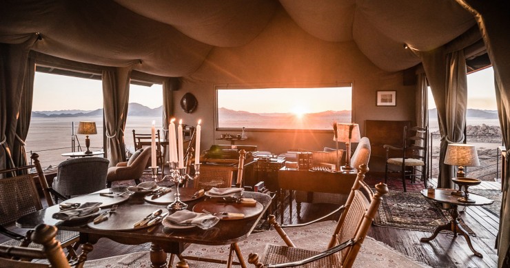 Un glamping nel deserto di Namib