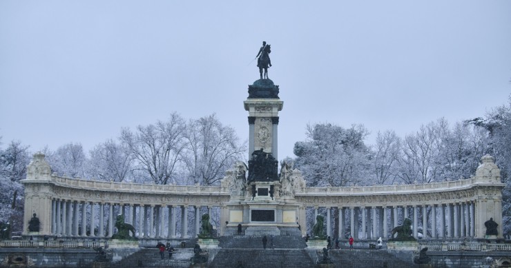 Le immagini più incredibili della storica nevicata che ha imbiancato Madrid