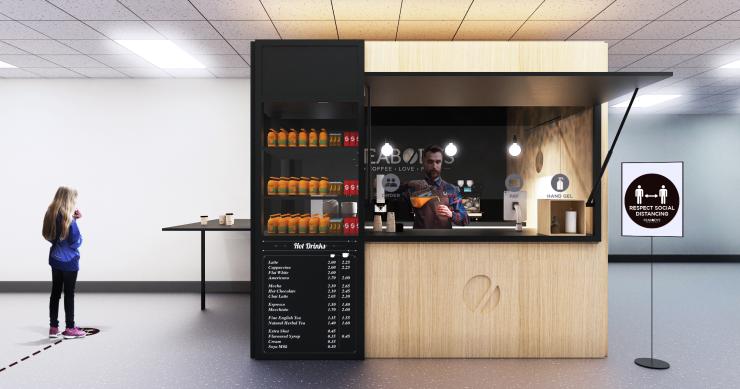 Un bar prefabbricato in legno da installare in ogni punto della città
