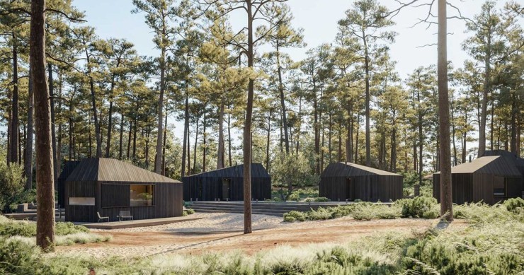 Queste capanne prefabbricate offrono una formula differente per il turismo rurale postcovid