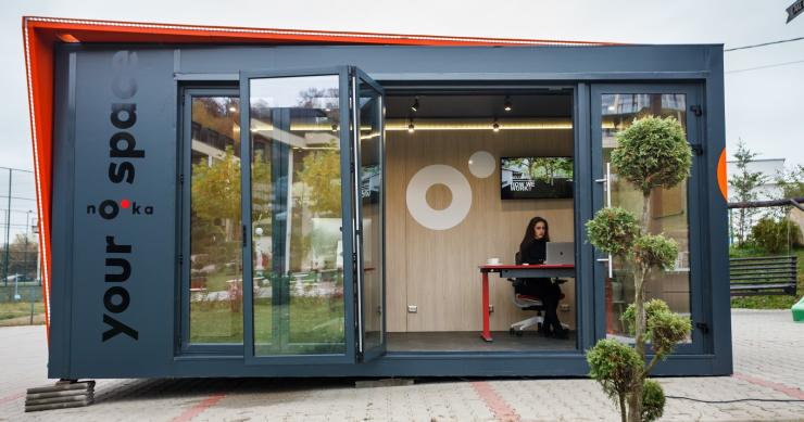 Nooka, l'ufficio prefabbricato che può essere affittato per facilitare lo smart working