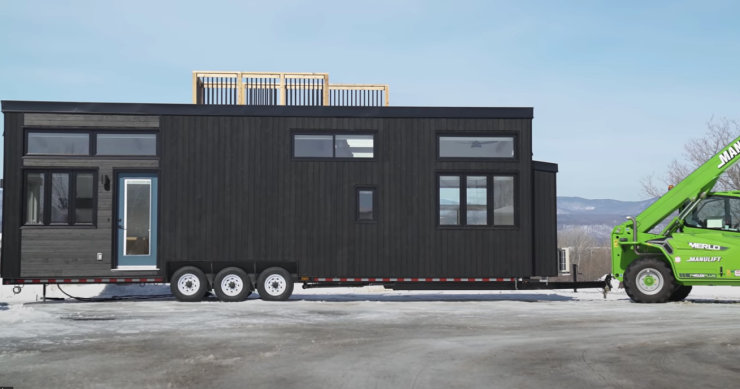 Una mini casa prefabbricata di 35 m2 con tutti i comfort che si adatta a qualsiasi clima