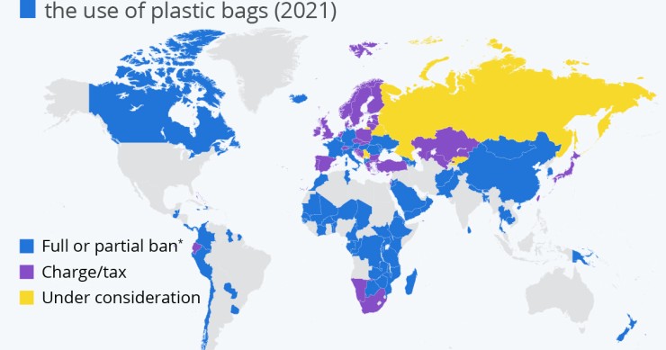 Le nazioni che hanno già bandito la plastica