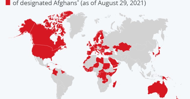 I Paesi che si impegnano ad accogliere i rifugiati afghani
