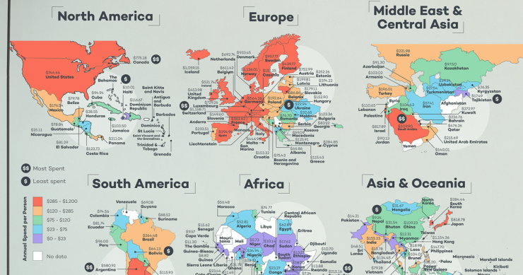 I Paesi che investono di più (e di meno) nell'arredamento della casa