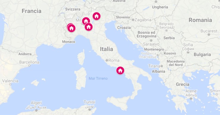 La mappa degli immobili dell’Inps all’asta a ottobre 2021