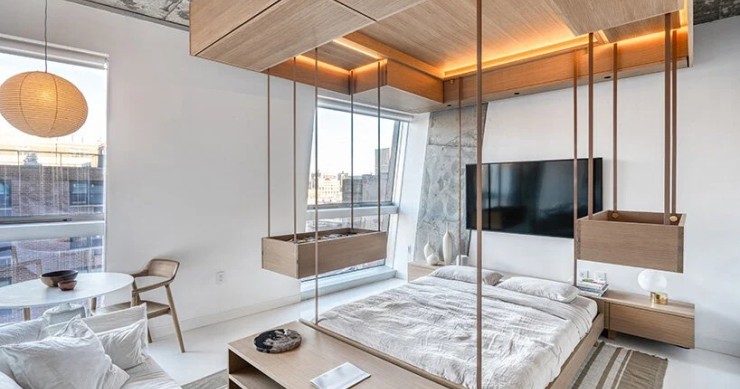Mobili componibili e modulari che si alzano al soffitto: la soluzione perfetta per le case piccole